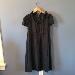 Marc Jacobs Black Floral Jacquard Silk Dress Size 4